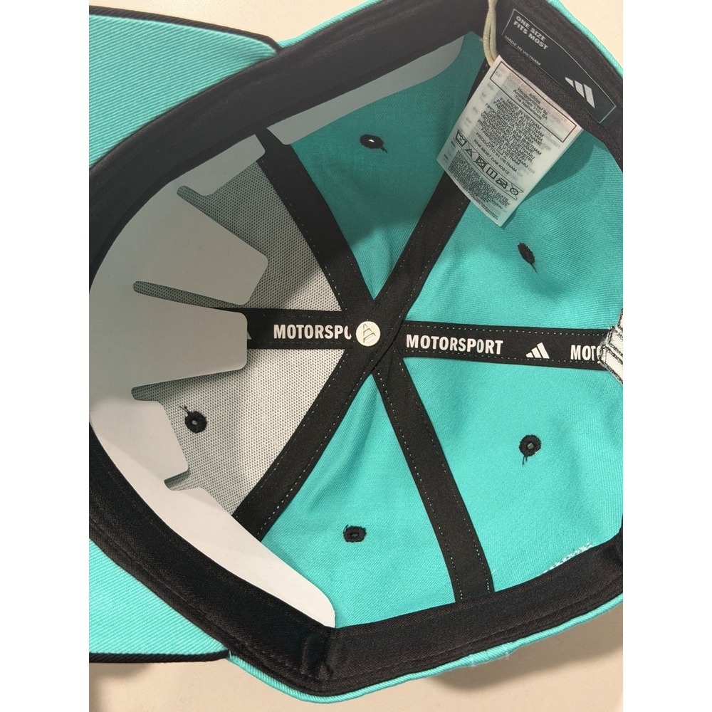 Adidas Mercedes AMG Petronas Formula One Team Las Vegas Snapback Cap KG2274 NWT - Picture 6 of 11